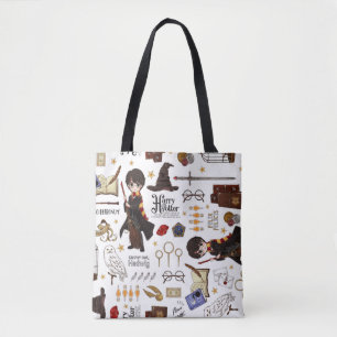 Magical HARRY POTTER™ Watercolor Tote Bag