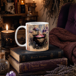 Magical Herbal Cauldron Botanical Coffee Mug