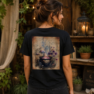  Magical Herbal Cauldron Botanical  T-Shirt