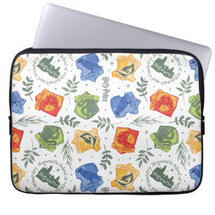 Magical Herbology HOGWARTS™ Houses Pattern Laptop Sleeve