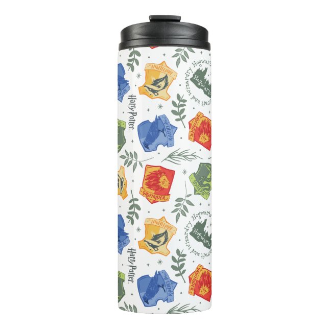 Magical Herbology HOGWARTS™ Houses Pattern Thermal Tumbler (Front)