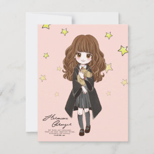 Magical Hermione Granger Watercolor Card