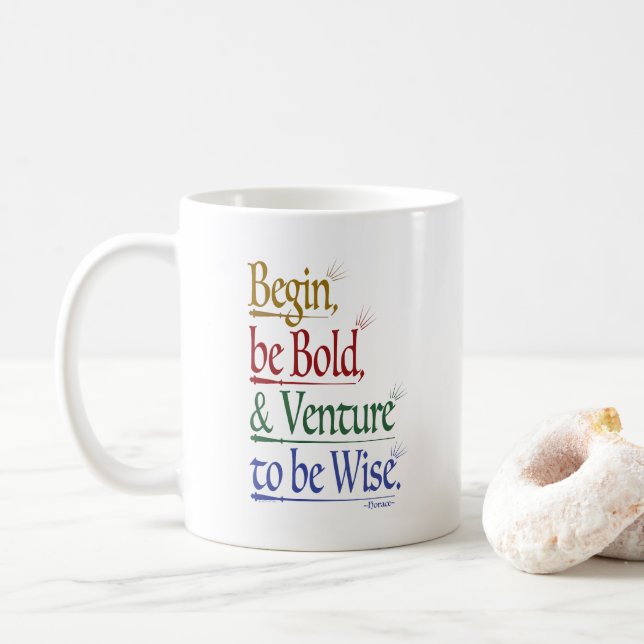 Magical Horace Quote Classic Mug (With Donut)