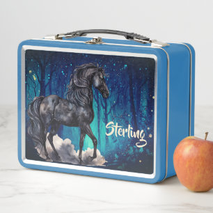 Magical Horse Custom School Metal Lunch Box