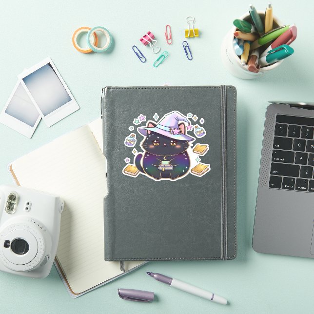 Magical Introvert Cat  Pastel Witch Hat Halloween  (iPad Cover)