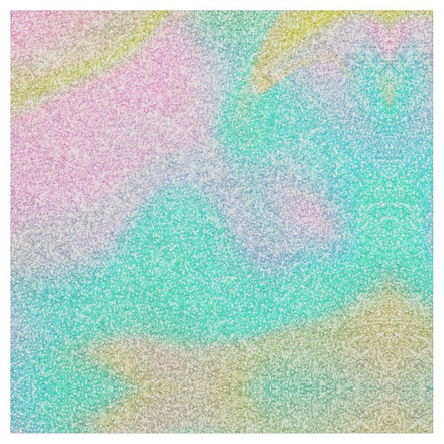 Magical Iridescent Glitter Holographic Image Fabric (Close Up)