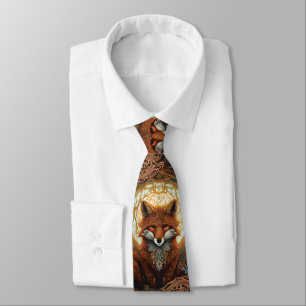 Magical Jewelled and Moonlit Celtic Fox Tie