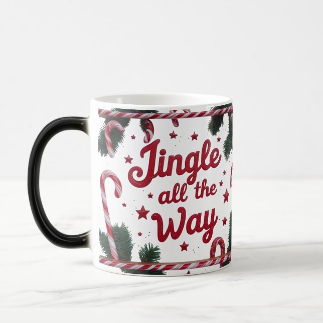 Magical “Jingle All The Way” Colour Morphing Mug | (Left)