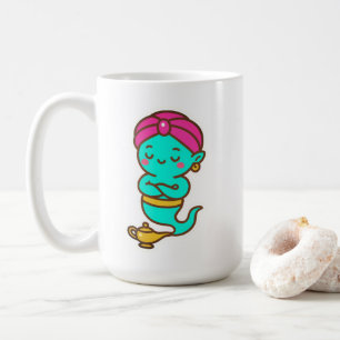 Magical Kawaii Djinn – Neon Spirit Coffee Mug
