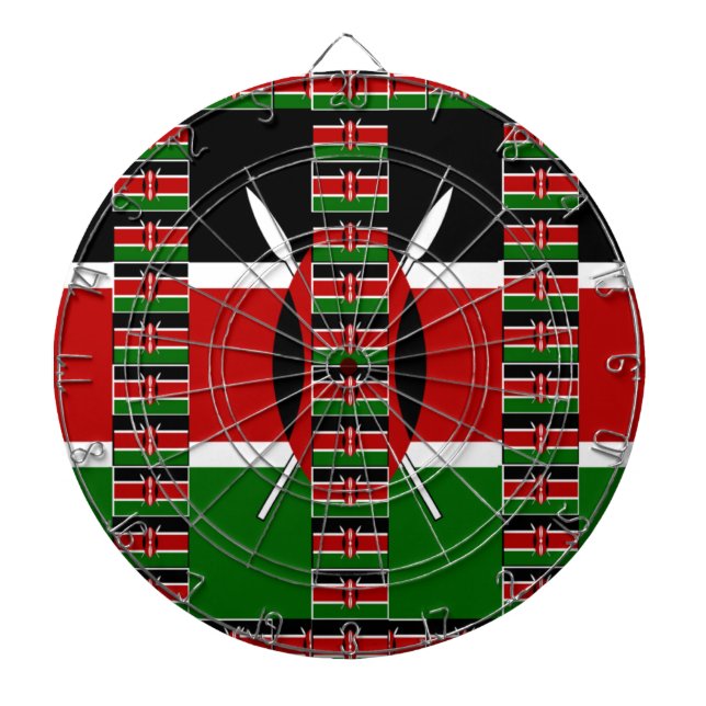 🇰🇪 Magical Kenya: Frame of Unity and Pride Dartboard (Front)