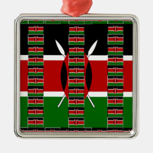 🇰🇪 Magical Kenya: Frame of Unity and Pride Metal Ornament