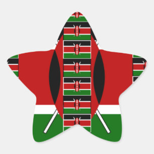 🇰🇪 Magical Kenya: Frame of Unity and Pride Star Sticker