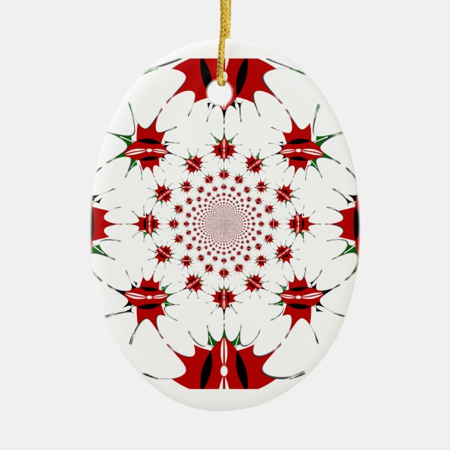 Magical Kenya: Kaleidoscope Culture identity 🇰🇪  Ceramic Ornament (Front)