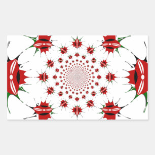 Magical Kenya: Kaleidoscope Culture identity 🇰🇪 Rectangular Sticker