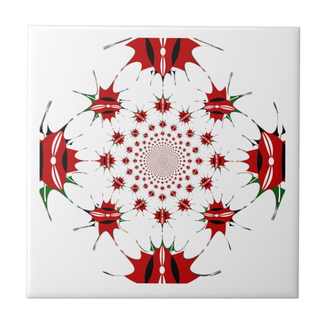 Magical Kenya: Kaleidoscope Culture identity 🇰🇪  Tile (Front)