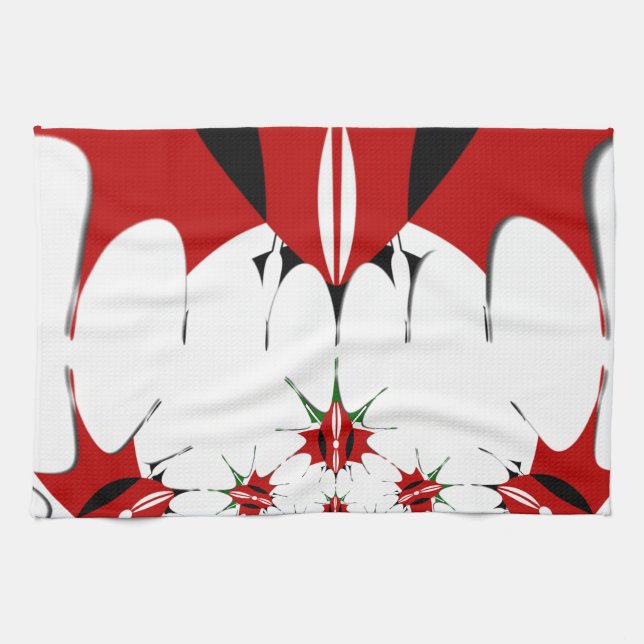 Magical Kenya: Symmetry of Heritage Modernity 🇰🇪 Tea Towel (Horizontal)