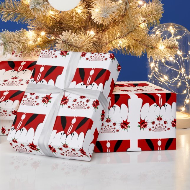 Magical Kenya: Symmetry of Heritage Modernity 🇰🇪 Wrapping Paper (Holidays)