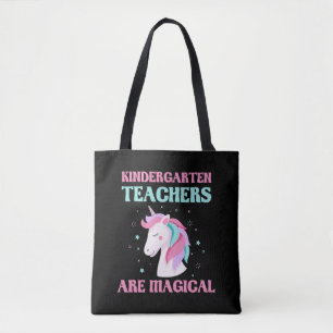 Magical Kindergarten Teacher Unicorn Education Tote Bag