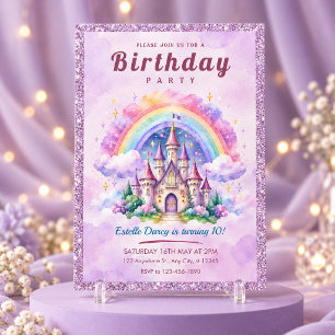 Magical Kingdom Castle Princess Birthday Invitatio Invitation
