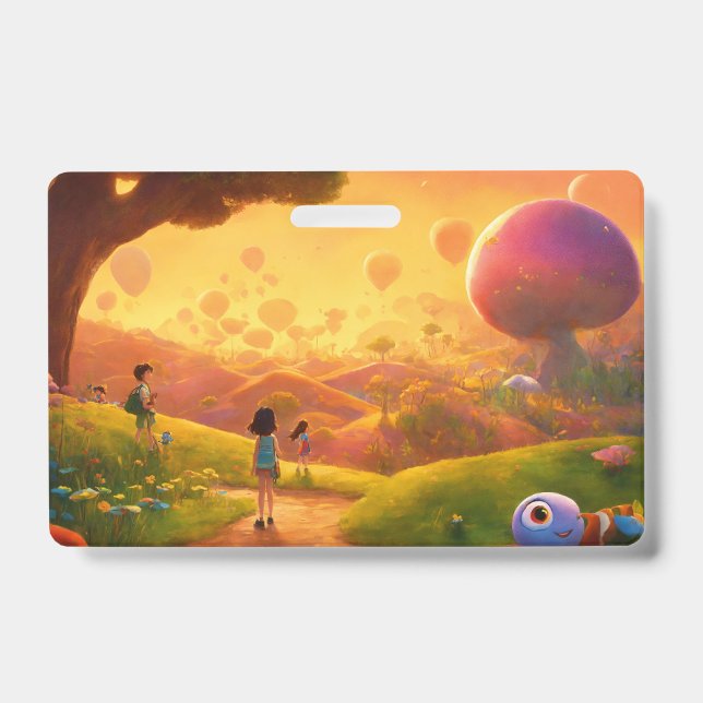 Magical Kingdom Drawing Pad for Kids – Fantasy Adv ID Badge (Front)