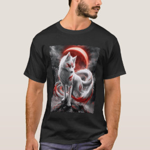 Magical Kitsune Fox Anime Spirit Illustration T-Shirt