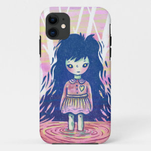 Magical Lake Girl In Forest surreal iPhone 11 Case