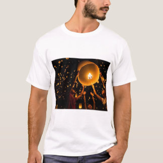 Magical Lantern Festival Flying Sky Lanterns Celeb T-Shirt