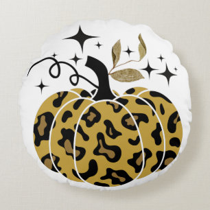 Magical Leopard Pumpkin Round Cushion