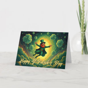 Magical Leprechaun St. Patrick’s Day Art Card