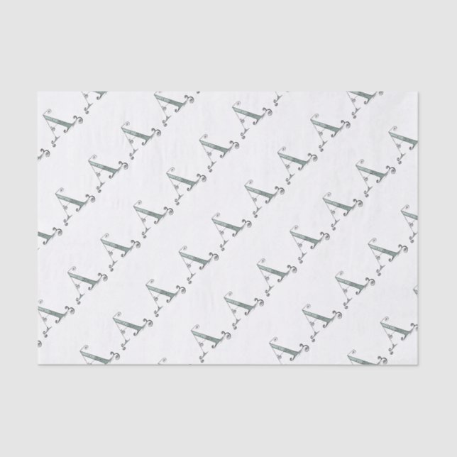 Magical Letter A from tony fernandes design Tissue Paper (Front)