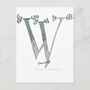 Magical Letter W from tony fernandes design Postcard