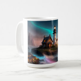 Magical Lighthouse Scene Coffee Mug