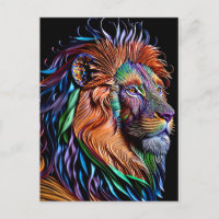Magical Lion-Paper Quilling Style, Weirdcore Craft