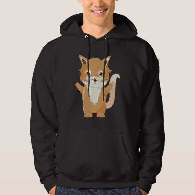 Magical little fox a cute animal hoodie (Front)