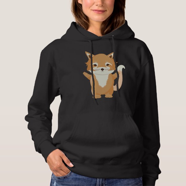 Magical little fox a cute animal hoodie (Front)
