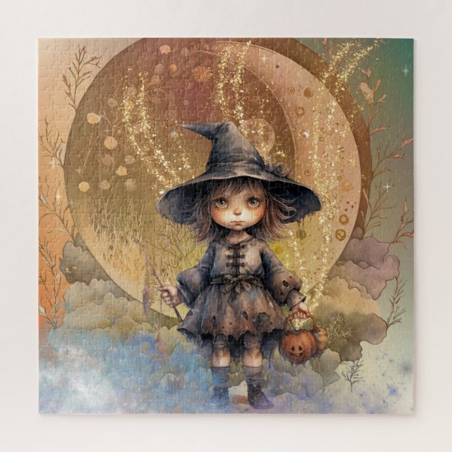 Magical Little Witch Jigsaw Puzzle (Vertical)
