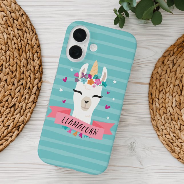 Magical Llamacorn | Kawaii Cartoon Unicorn Llama Case-Mate iPhone Case (Creator Uploaded)