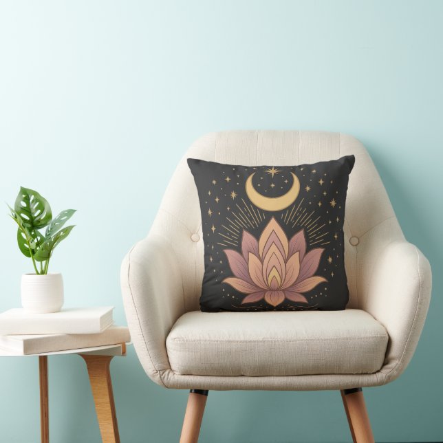 Magical Lotus Flower Hippie Witchy Unisex Cushion (Chair)
