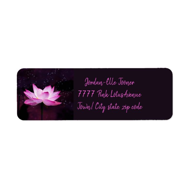 magical lotus - return address label (Front)