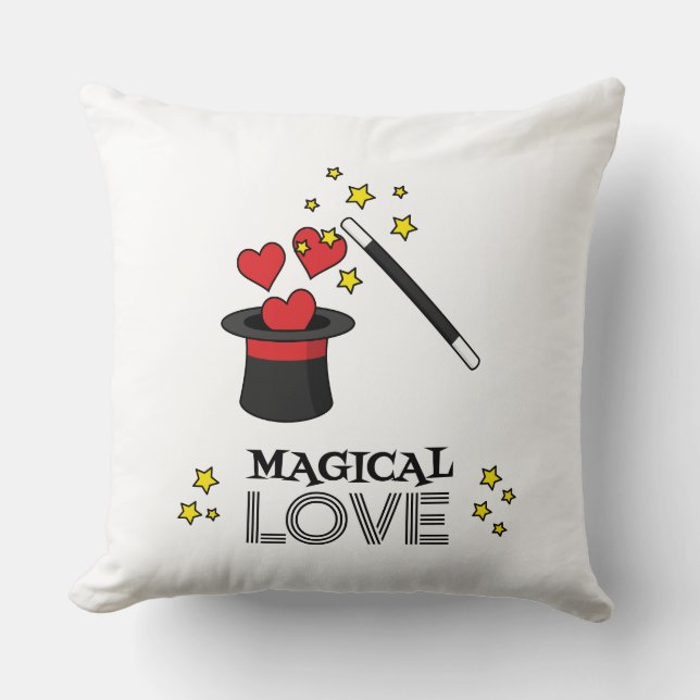 Magical Love - Black Cushion (Front)