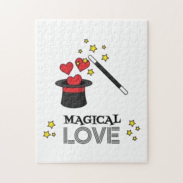 Magical Love - Black Jigsaw Puzzle (Vertical)
