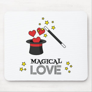 Magical Love - Black Mouse Pad
