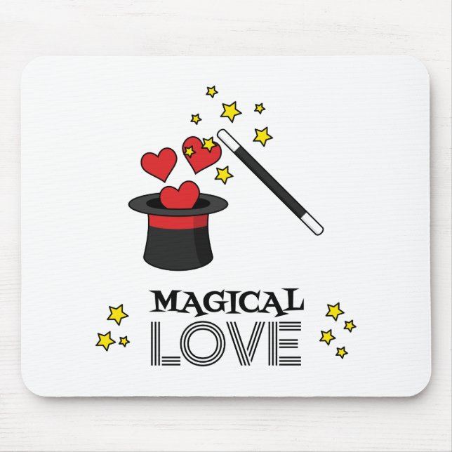Magical Love - Black Mouse Pad (Front)