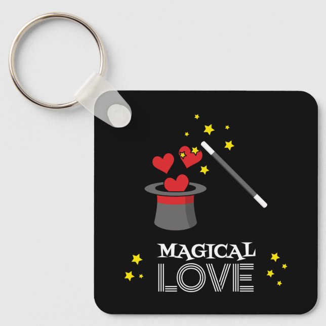 Magical Love - White Key Ring (Front)