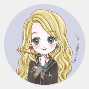 Magical Luna Lovegood Watercolor Classic Round Sticker