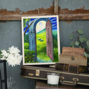 Magical Meadow Portal Art Print
