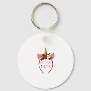 Magical Mema Unicorn Shirt Christmas Pajama Shirt  Key Ring