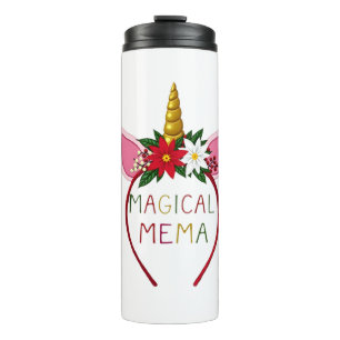 Magical Mema Unicorn Shirt Christmas Pajama Shirt  Thermal Tumbler