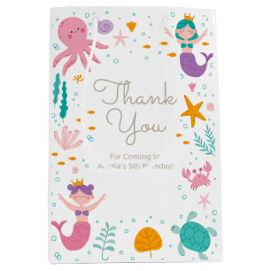 Magical Mermaid Birthday Party Gift and Favour Bag