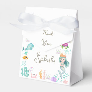 Magical Mermaid Birthday Party Gift and Favour Favour Box